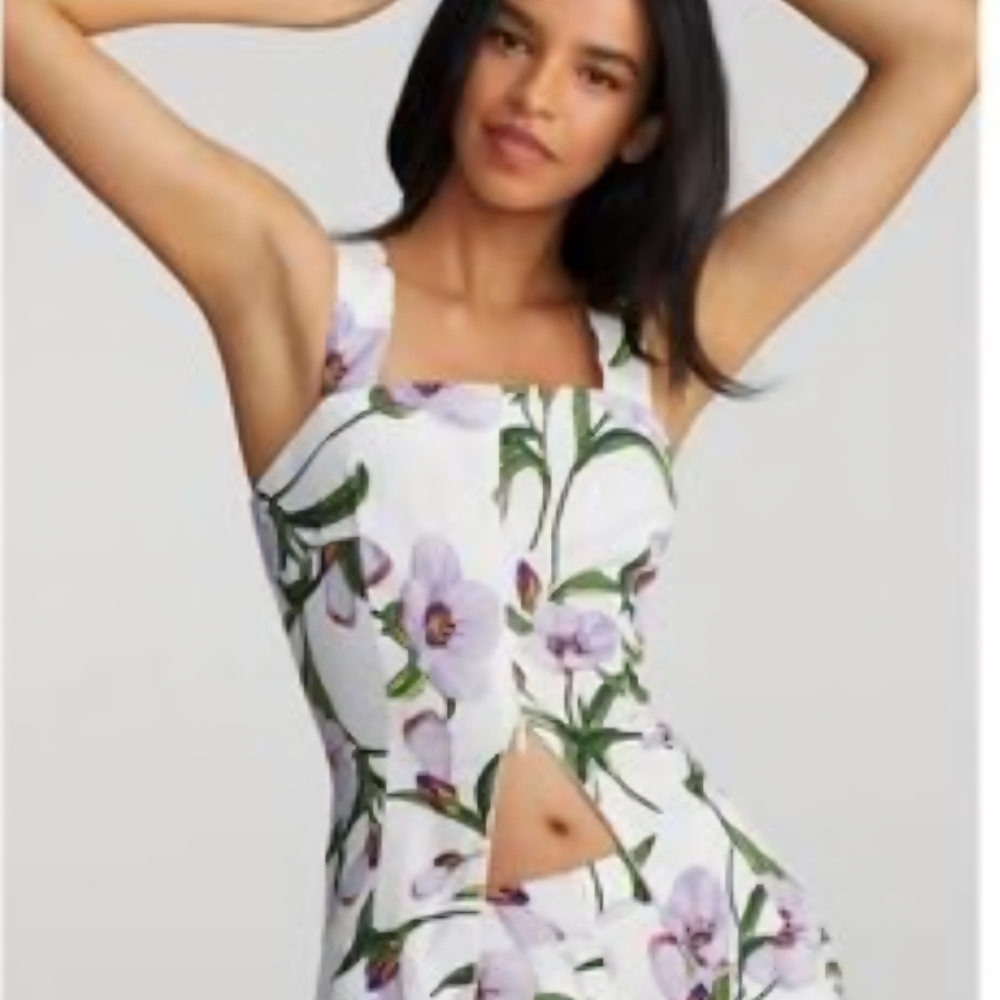 Gabrielle Union x Fashion to Figure Balee‎ Floral Print Top L Resort Tropical